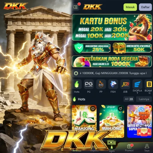 DKK Bonus Member Baru 100%